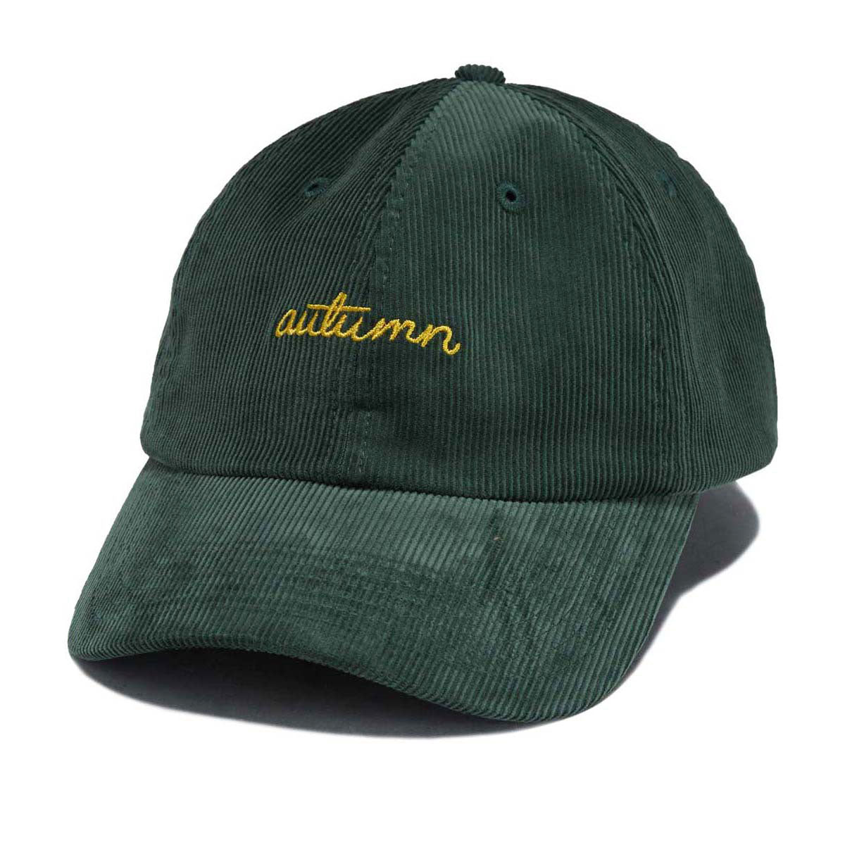 Autumn Cord 6 Panel Hat - Green image 1
