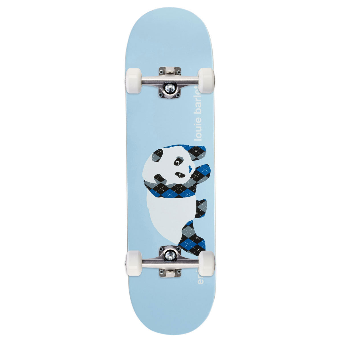 Enjoi Louie Barletta Argyle Panda R7 Skateboard Complete - Light Blue - 8.50