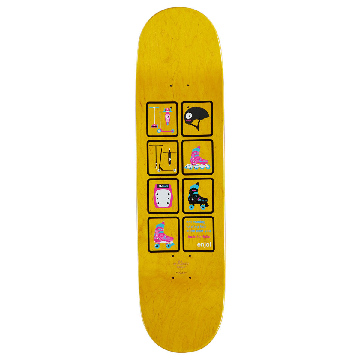 Enjoi Big Box Roller Blades R7 Skateboard Deck - Pink - 8.50