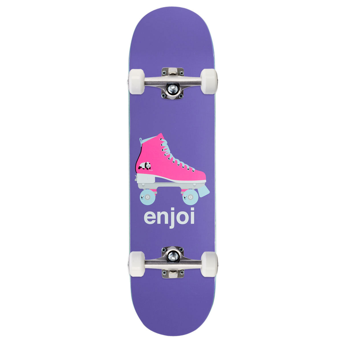 Enjoi Big Box Retro Skate R7 Skateboard Complete - Purple - 8.25