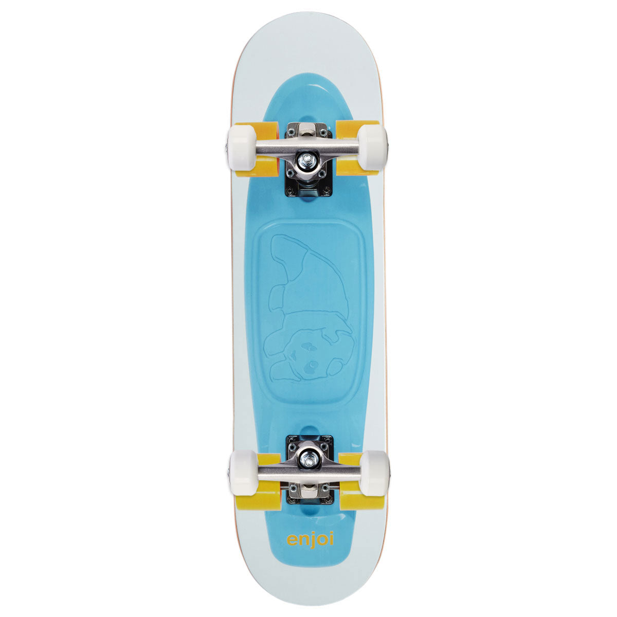 Enjoi Big Box Plastic R7 Skateboard Complete - White - 8.00