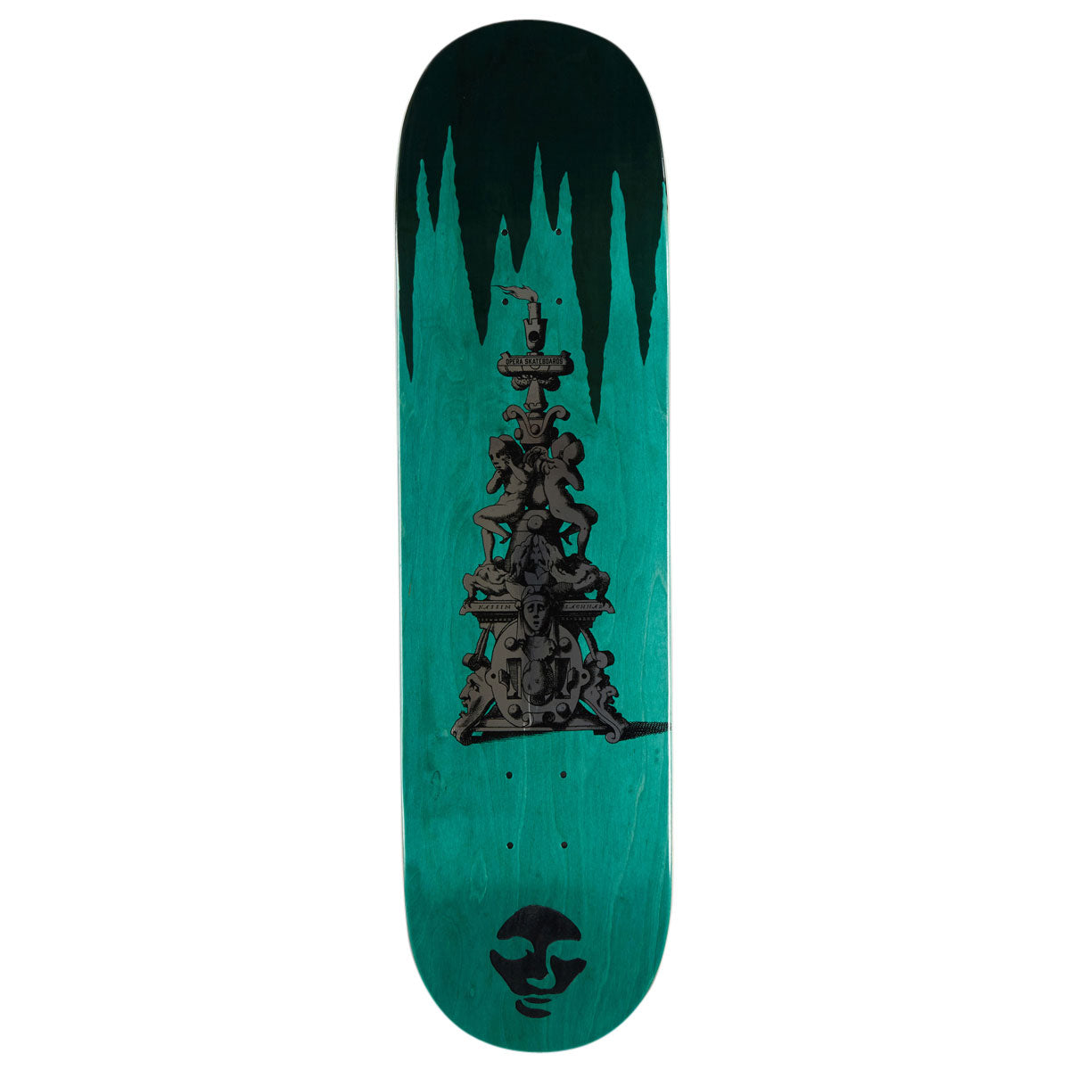 Opera Nassim Totem EX7 Skateboard Deck - Green/Black - 8.375