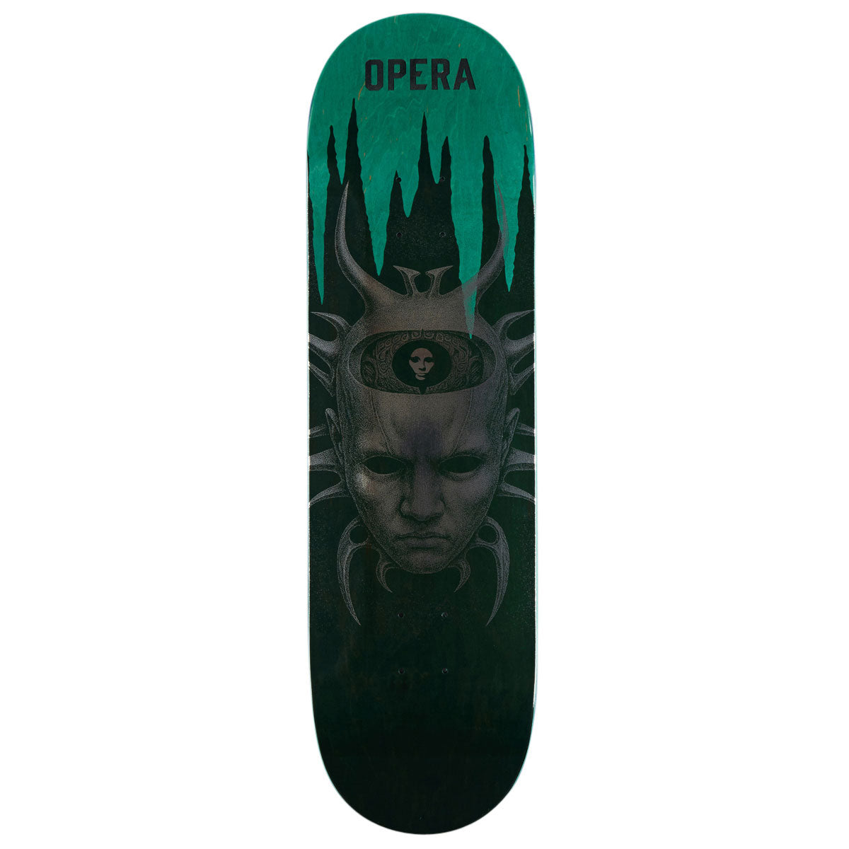 Opera Wood Spider EX7 Skateboard Deck - Black/Green - 8.75