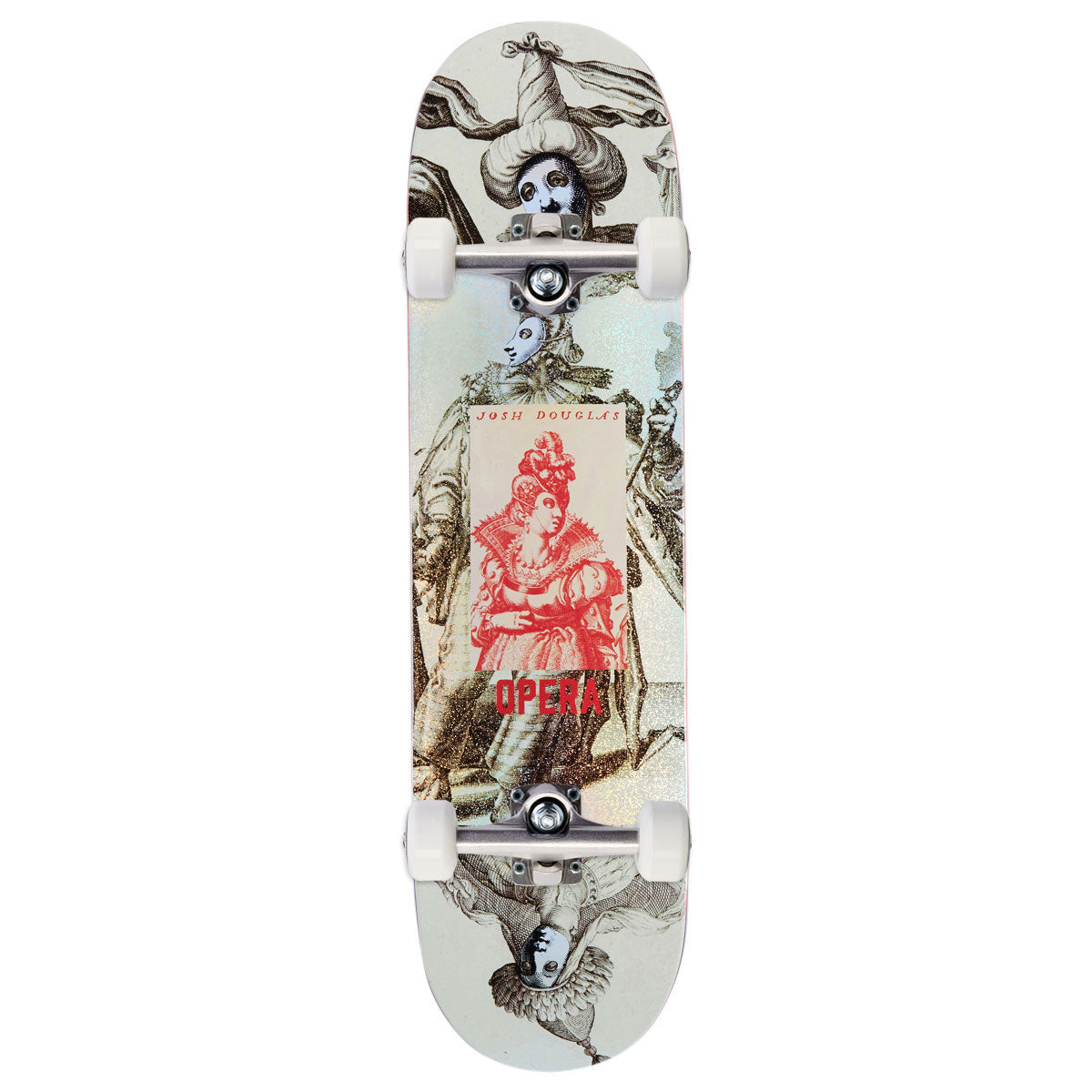 Opera Douglas Victorian EX7 Skateboard Complete - Natural/Red - 8.25