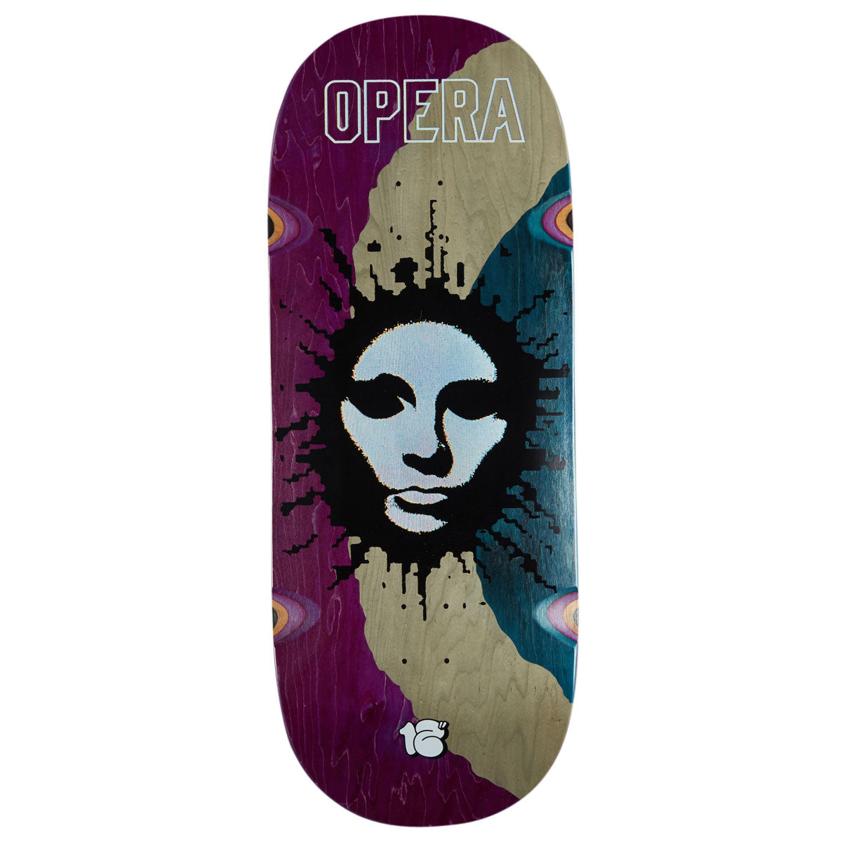 Opera Fatties RGB Mask EX7 Skateboard Deck - Blue/Purple - 12.00