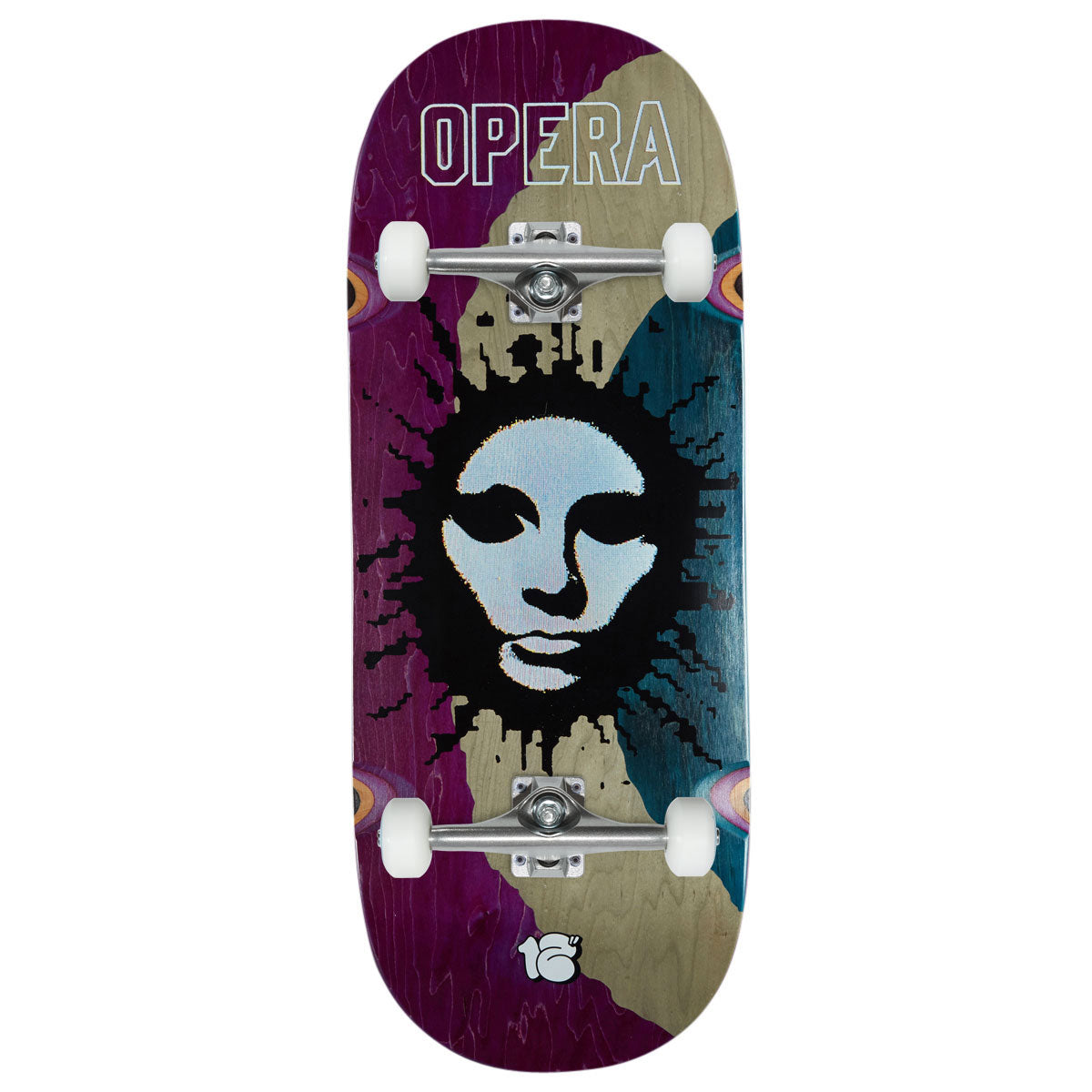 Opera Fatties RGB Mask EX7 Skateboard Complete - Blue/Purple - 12.00