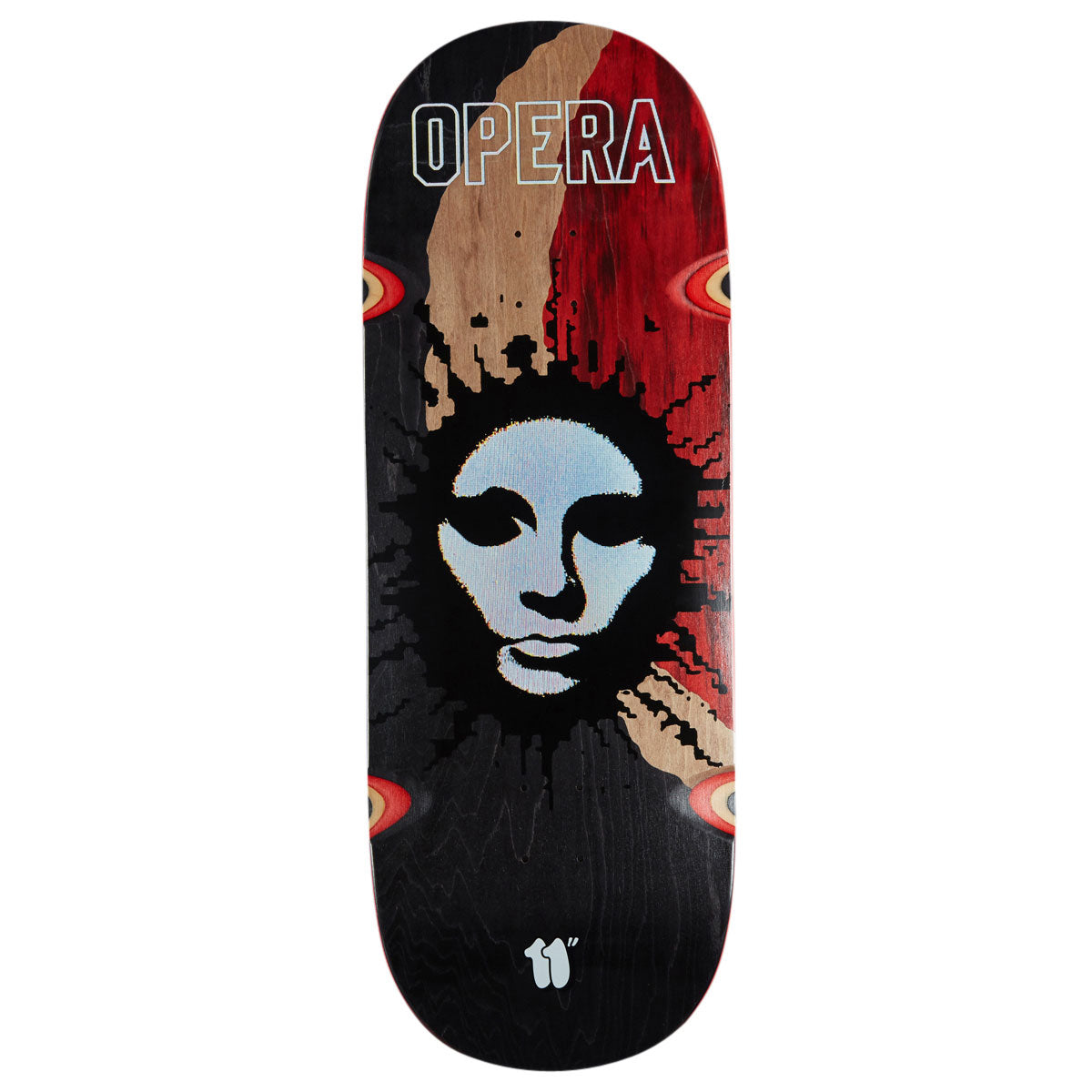 Opera Fatties RGB Mask EX7 Skateboard Deck - Red/Black - 11.00