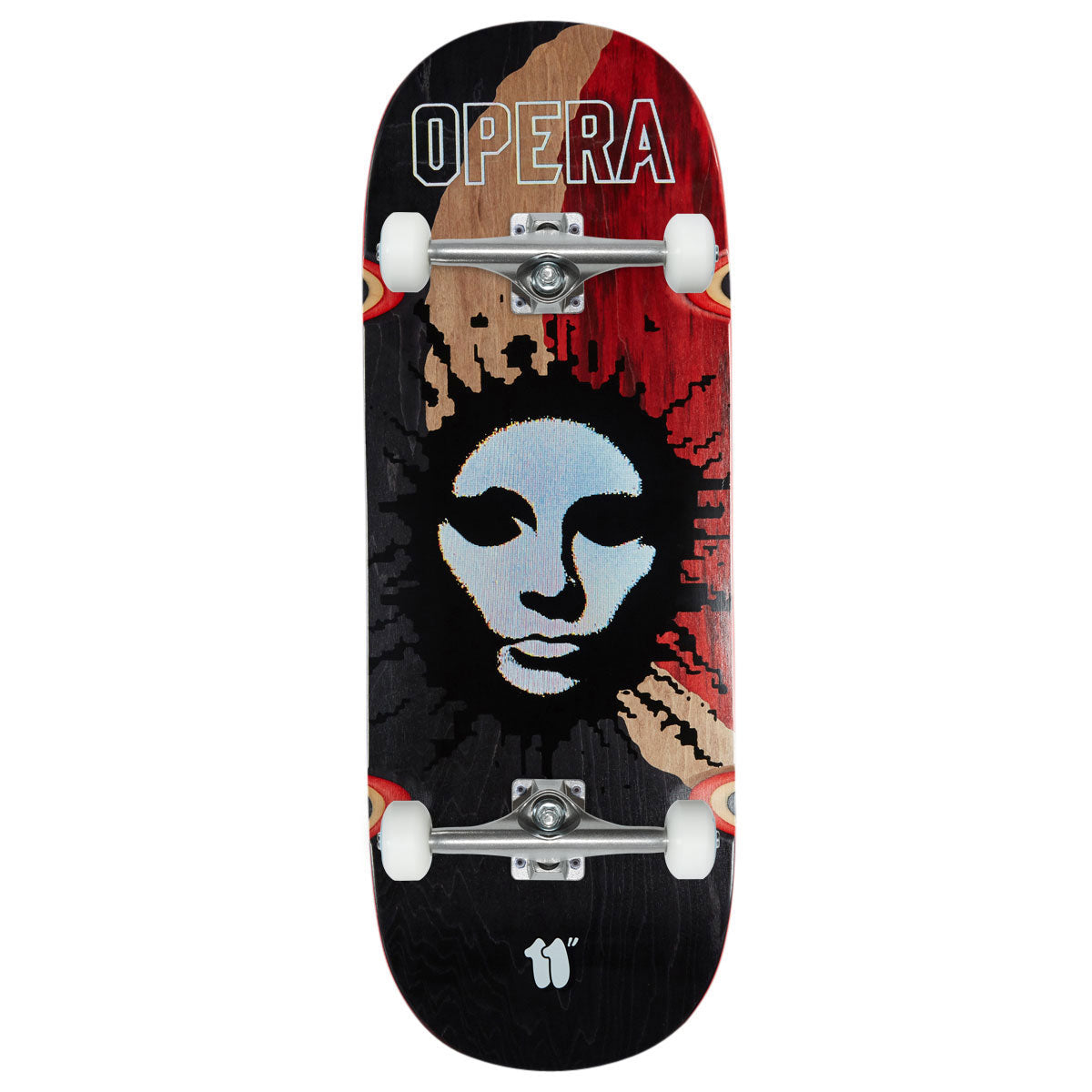 Opera Fatties RGB Mask EX7 Skateboard Complete - Red/Black - 11.00
