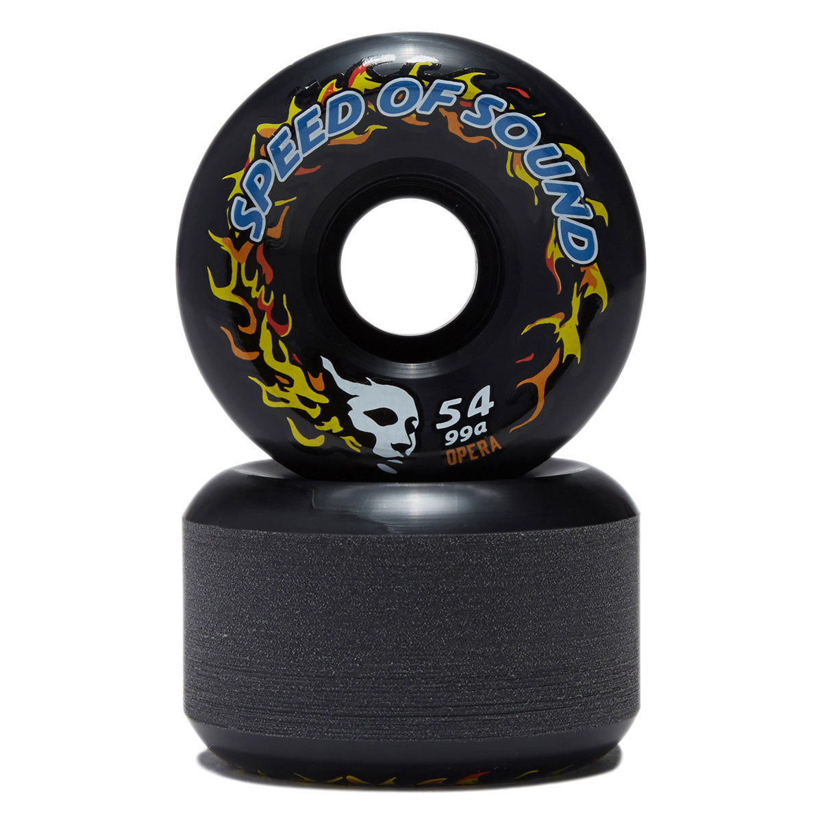 Opera SOS Fire Mask Hardline Conical 99a Skateboard Wheels - Black - 54mm image 2