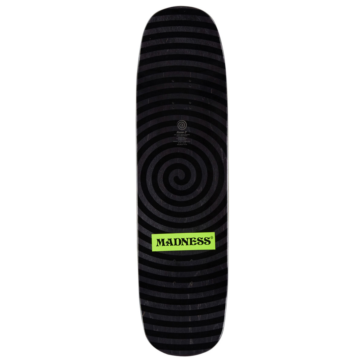 Madness Long Haul R7 Skateboard Deck - White - 8.75