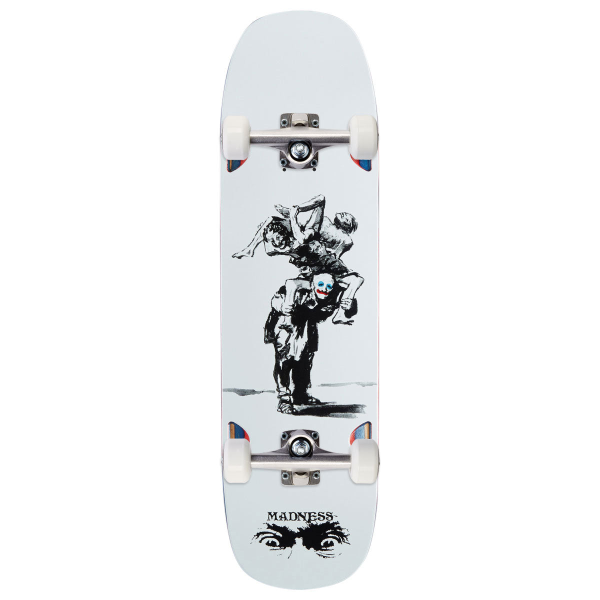 Madness Long Haul R7 Skateboard Complete - White - 8.75