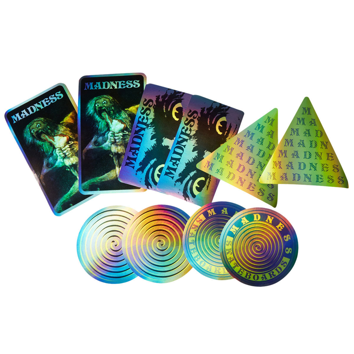 Madness Insane 5 Pack Of Stickers - Holographic image 1