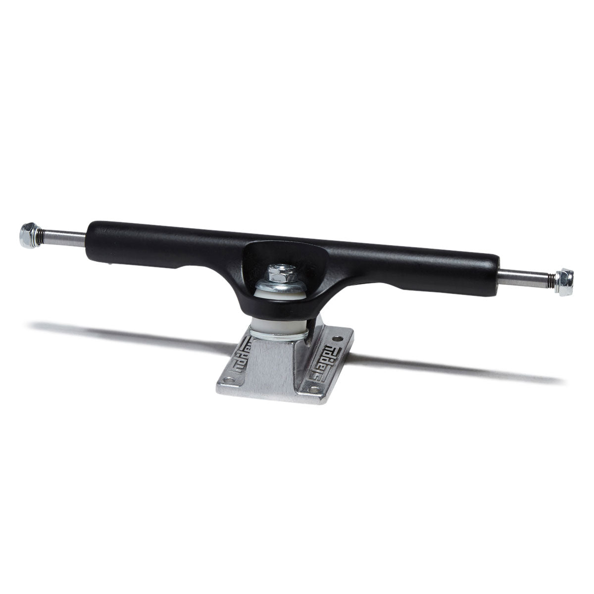 Slappy ST1 Hollow Wide Boys Laser Etch Skateboard Trucks - Black/Polished - 10.50