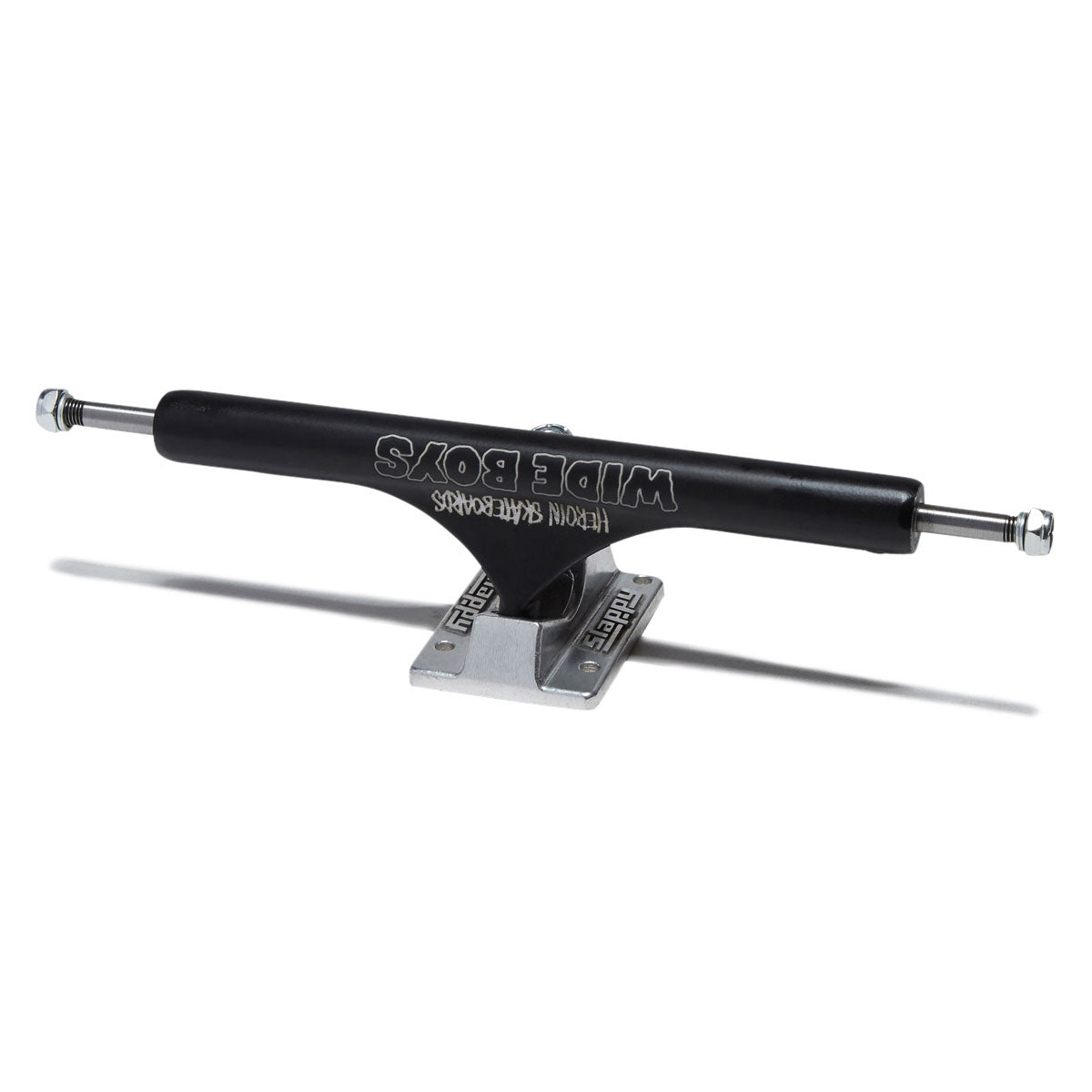 Slappy ST1 Hollow Wide Boys Laser Etch Skateboard Trucks - Black/Polished - 11.00