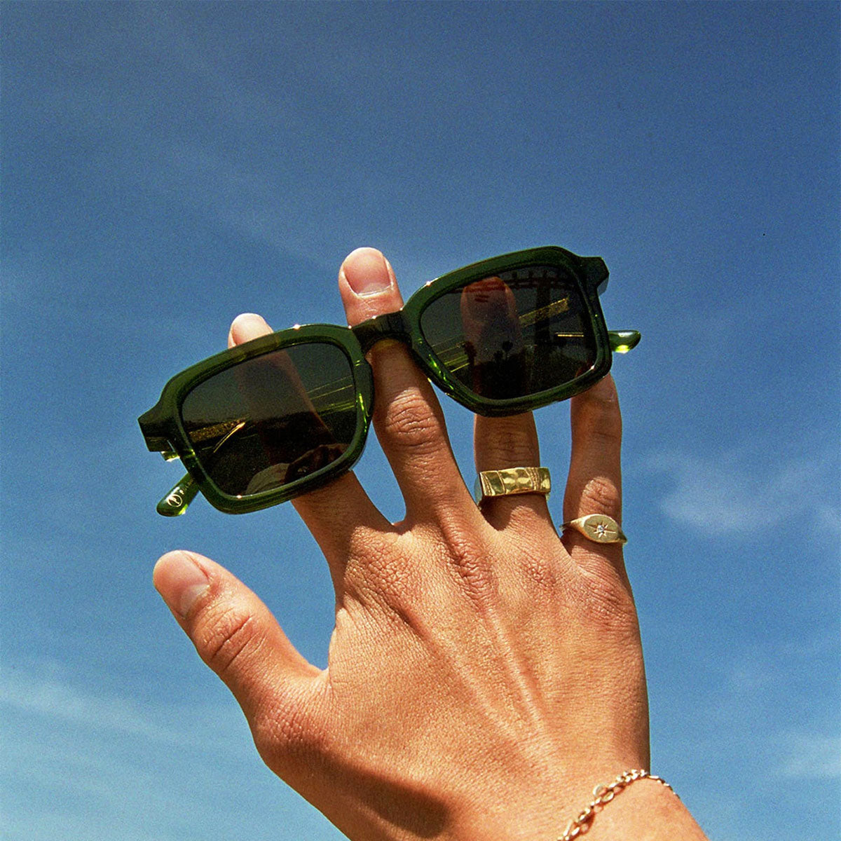 Crap Eyewear The Heavy Tropix Sunglasses - Crystal Olive Bio/Polarized Bronze image 5