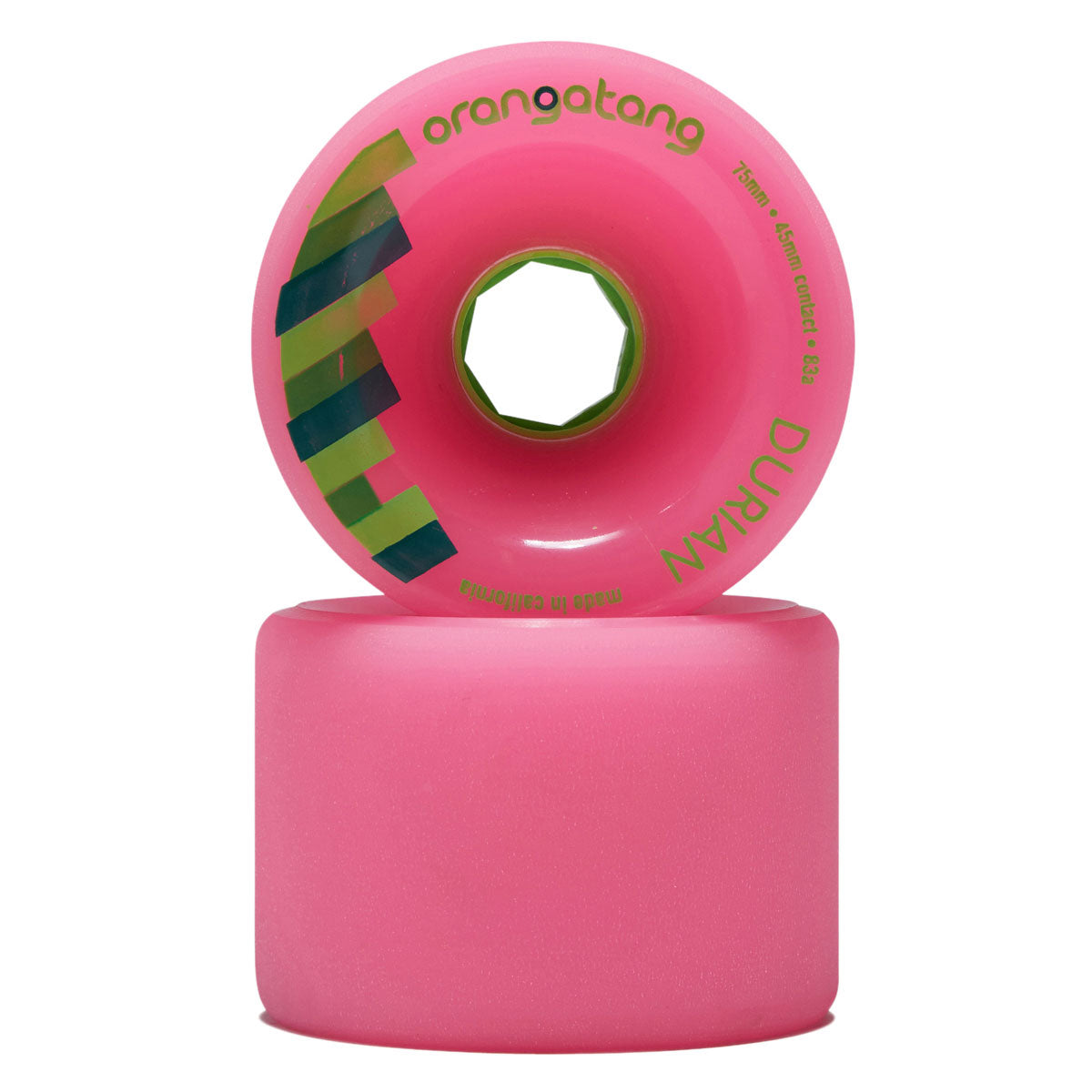 Orangatang Durian 83a Longboard Wheels - Pink - 75mm image 2