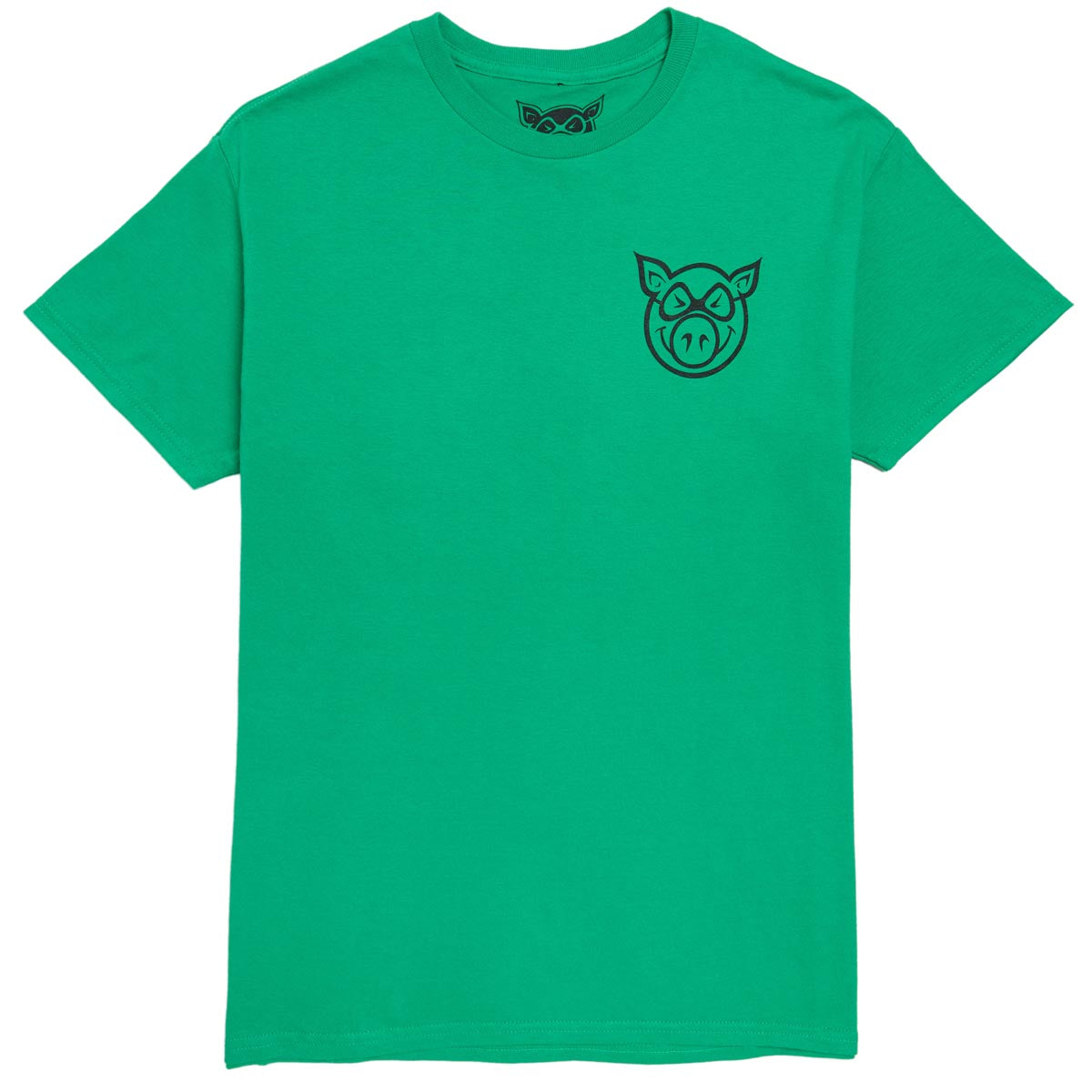 Pig Head T-Shirt - Kelly Green image 1