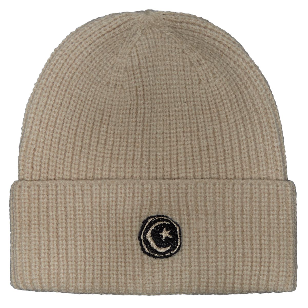 Foundation Star And Moon Cuffed Beanie - Tan image 1