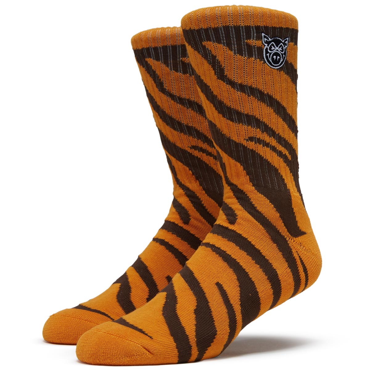 Pig Zebra Socks - Mustard image 1