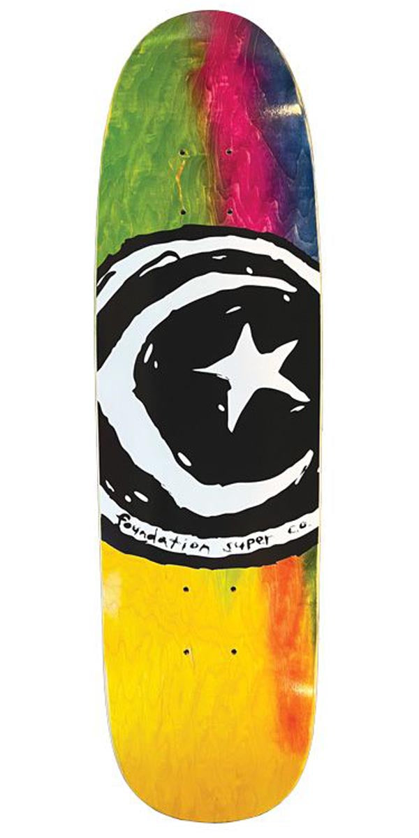 Foundation Star And Moon Dyed Skateboard Deck - 8.00