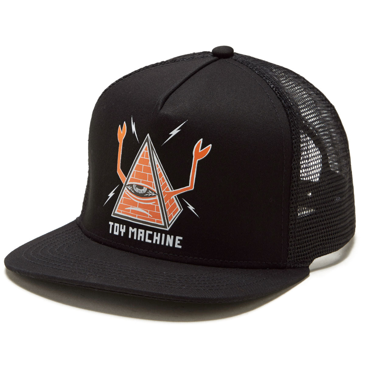 Toy Machine Pyramid Mesh Hat - Black image 1