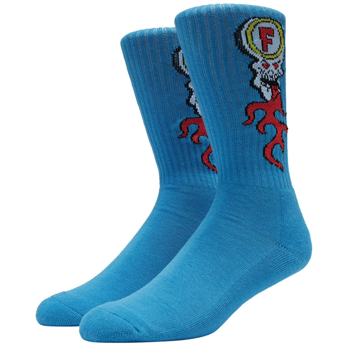 Foundation Skull Fire Socks - Royal image 1