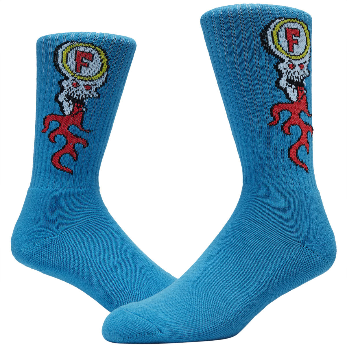 Foundation Skull Fire Socks - Royal image 2