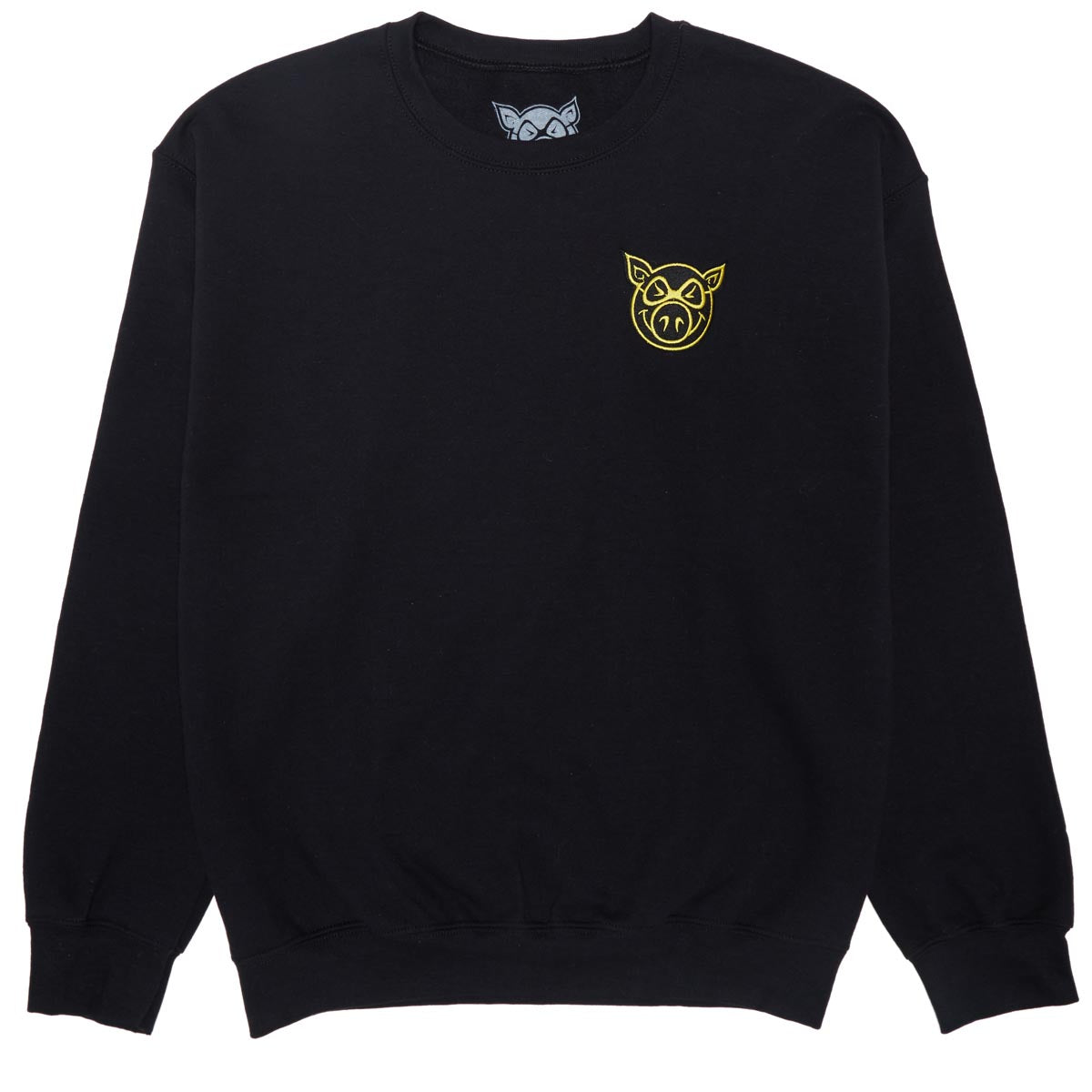 Pig Head Crew Sweatshirt - Black image 1