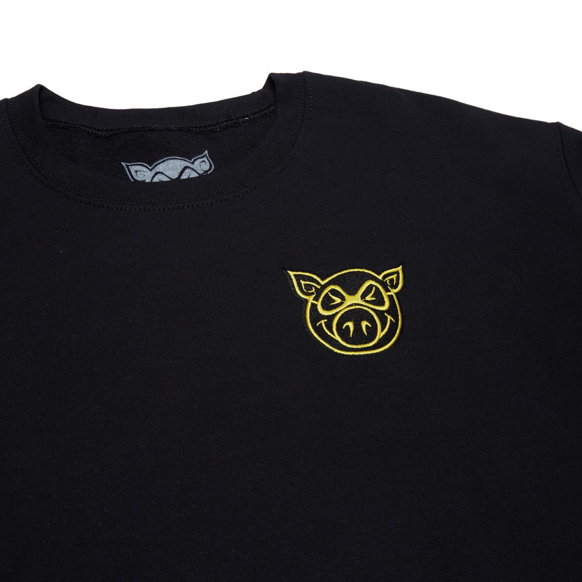 Pig Head Crew Sweatshirt - Black image 2