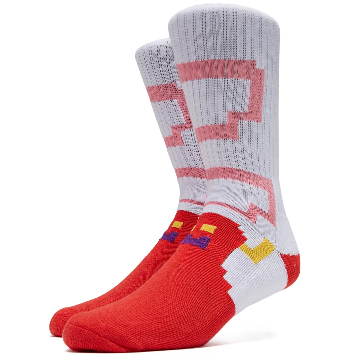 Toy Machine Bitmap Monster Socks - White image 1