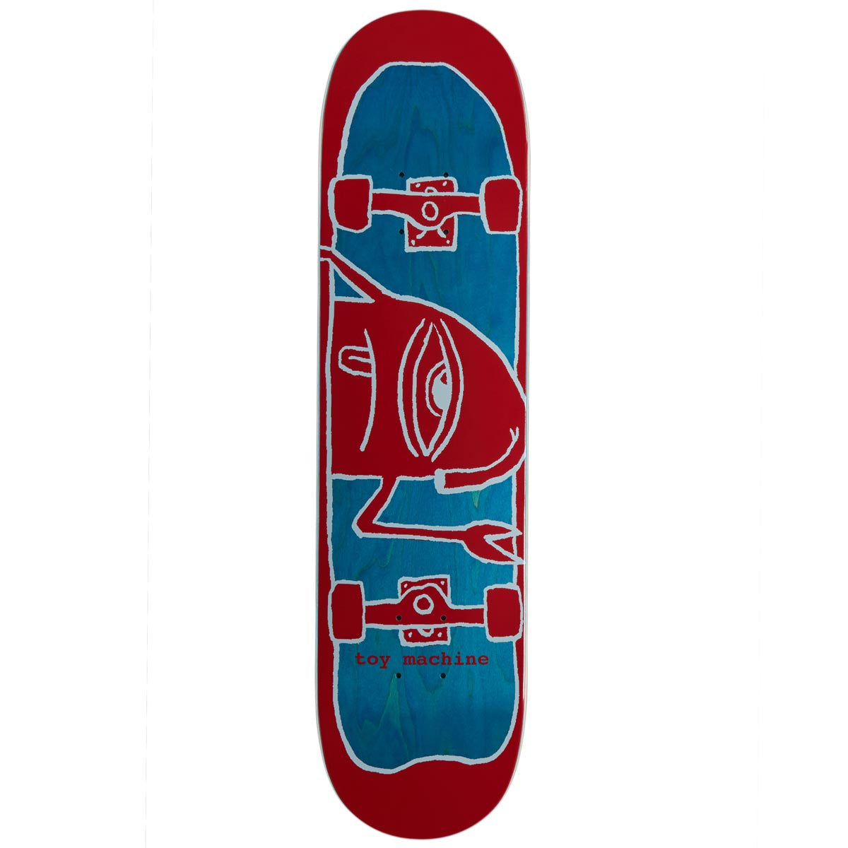 Toy Machine Hello Sect Skateboard Deck - Red - 7.75