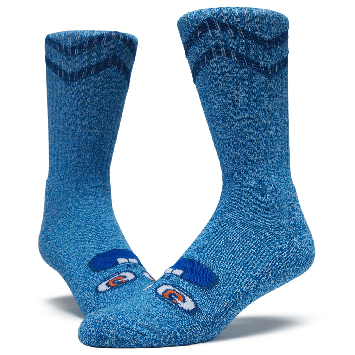 Toy Machine Betard Fooser Socks - Heather Blue image 2