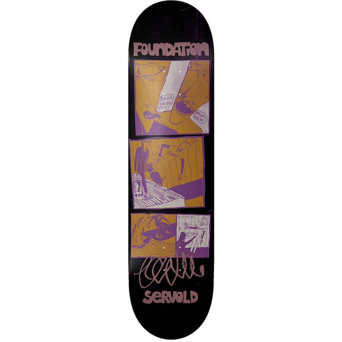 Foundation The Meeting Servold Skateboard Deck - 8.50