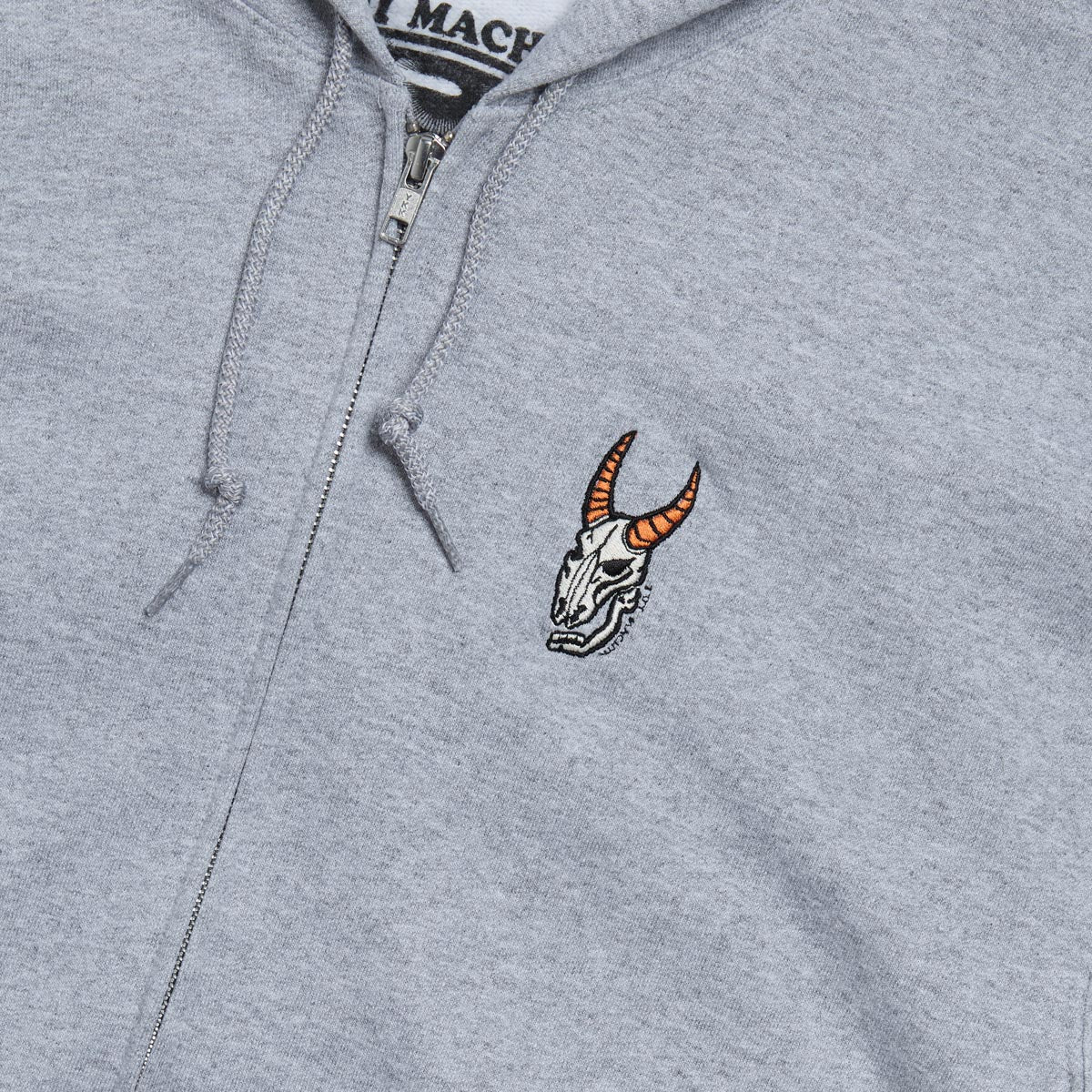 Toy Machine Heavy Metal Zip Hoodie - Heather Grey image 2