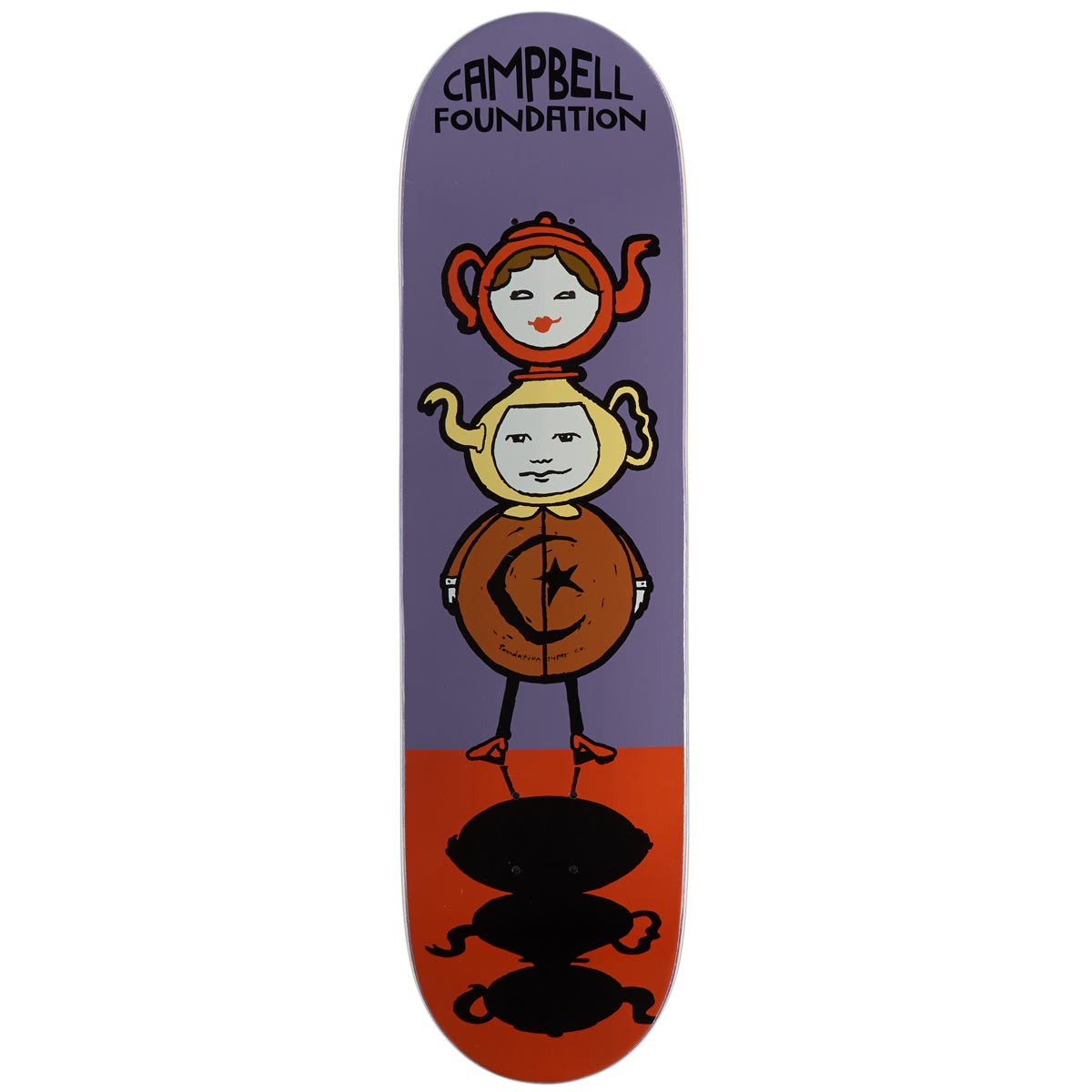 Foundation Campbell Teapot Totem Skateboard Deck - 8.25