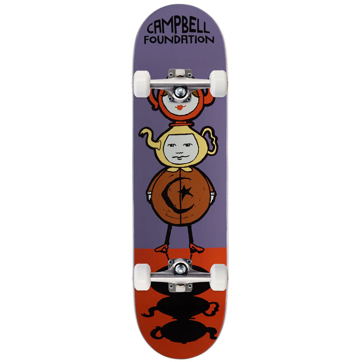 Foundation Campbell Teapot Totem Skateboard Complete - 8.25