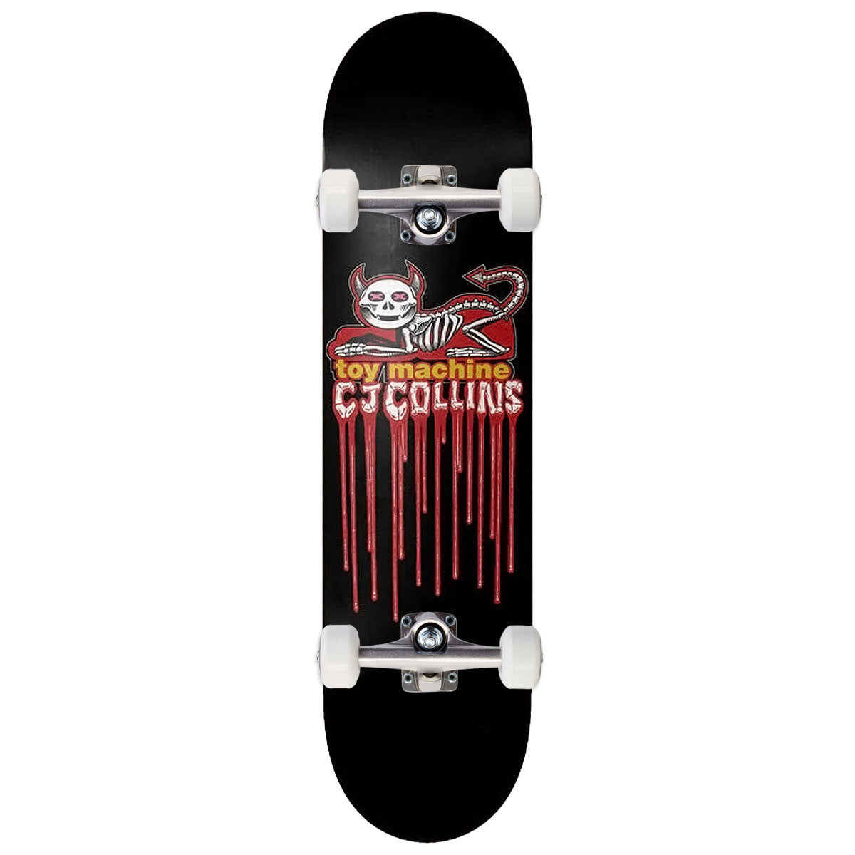 Toy Machine Collins Devil Cat Skateboard Complete - 8.25