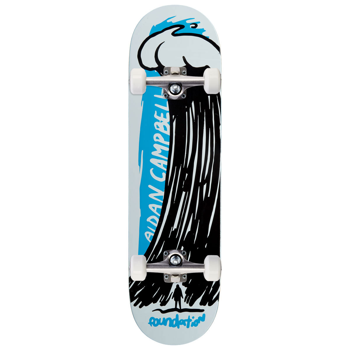 Flight Steve Caballero Gundam Skateboard Complete - Blue/Gold Foil - 8.50