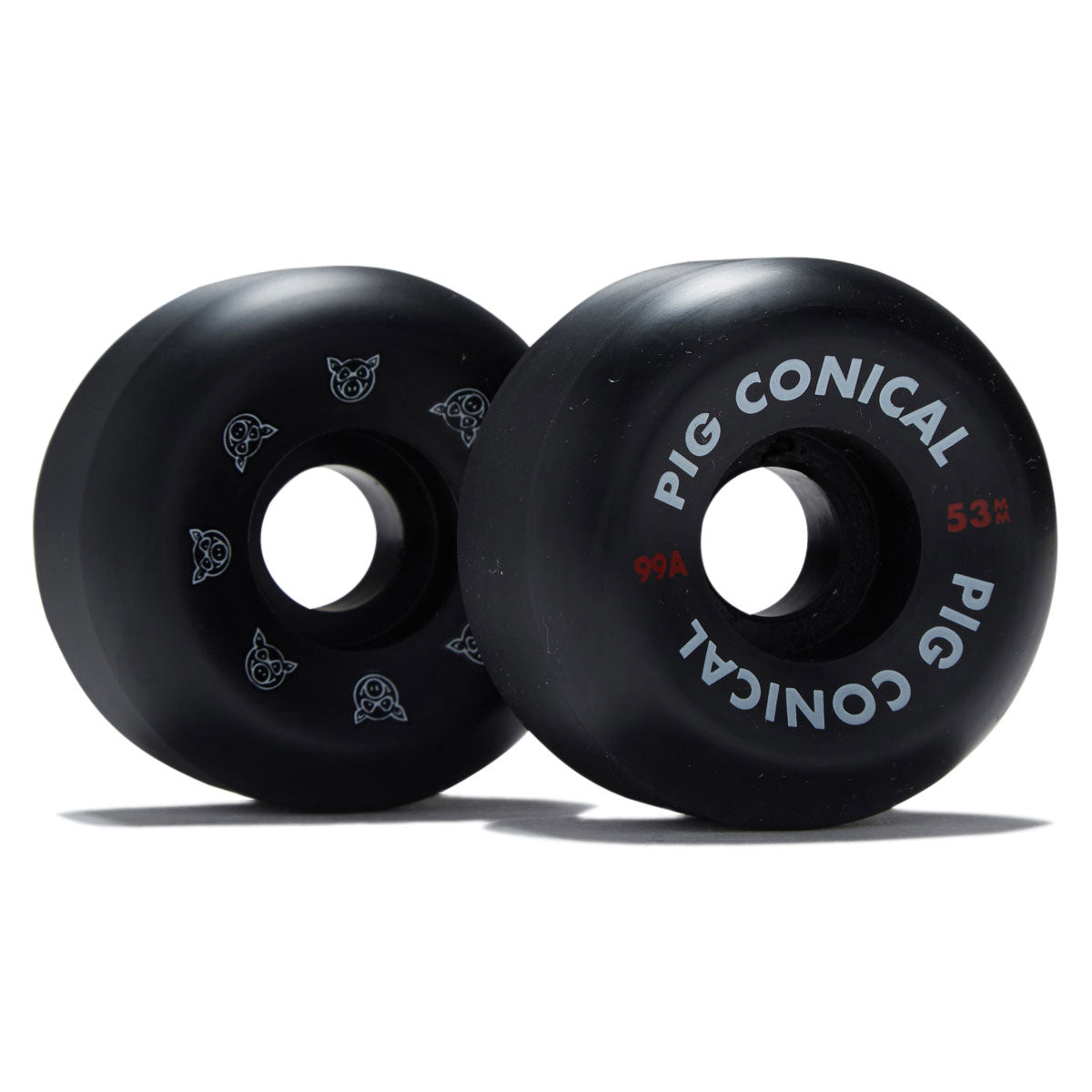 Pig Conical 99a Skateboard Wheels - Black - 53mm image 1