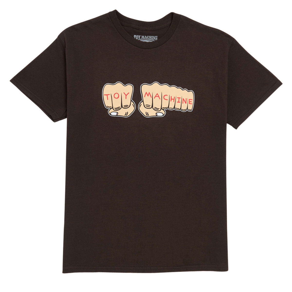 Toy Machine Fists T-Shirt - Brown image 1