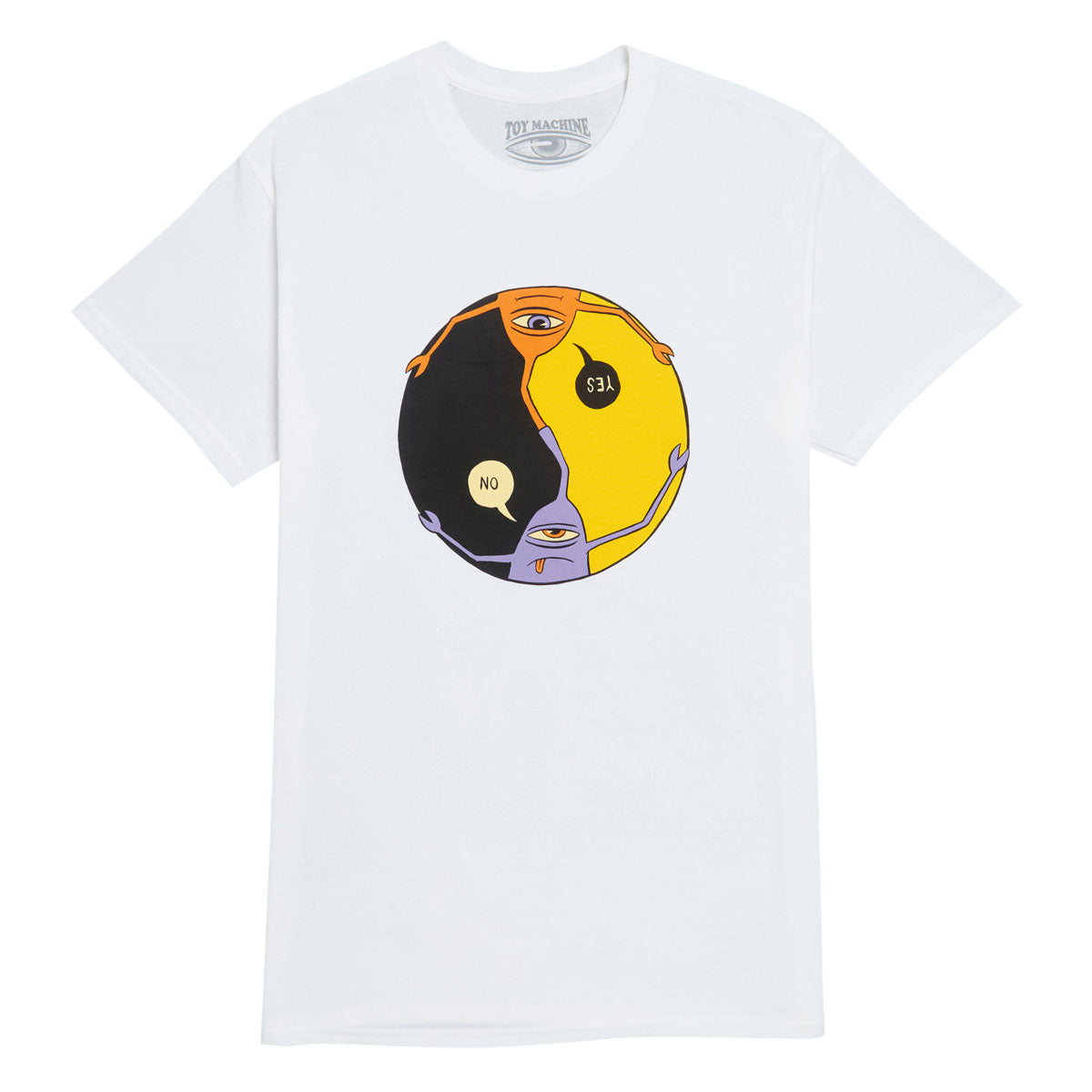 Toy Machine Yes/No T-Shirt - White image 1