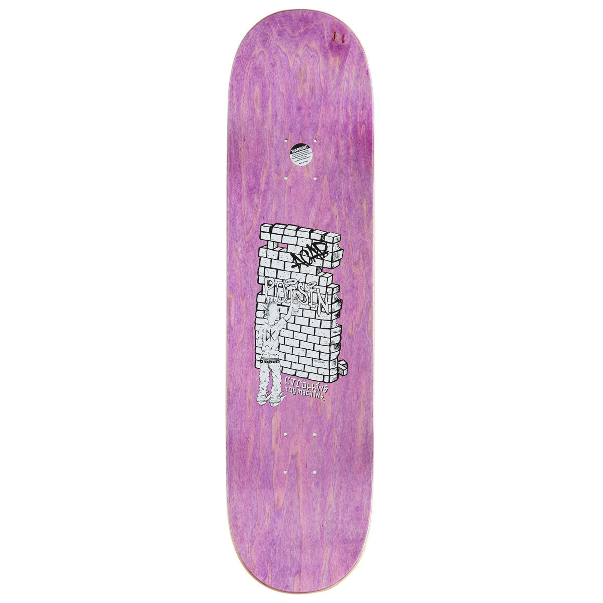 Toy Machine Collins Tagger Skateboard Deck - 8.25