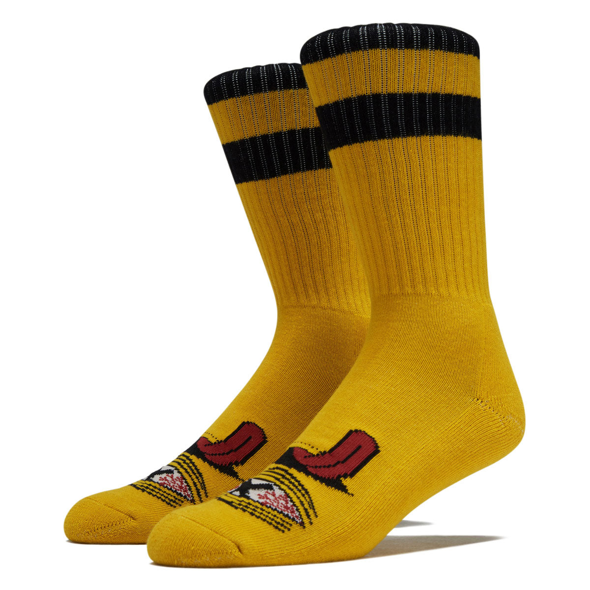Toy Machine Crossed Out Socks - Mustard image 1