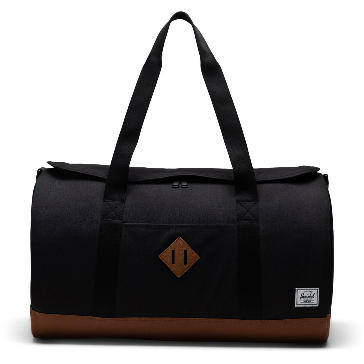 Herschel Supply Heritage Duffle Bag - Black/Saddle Brown image 1