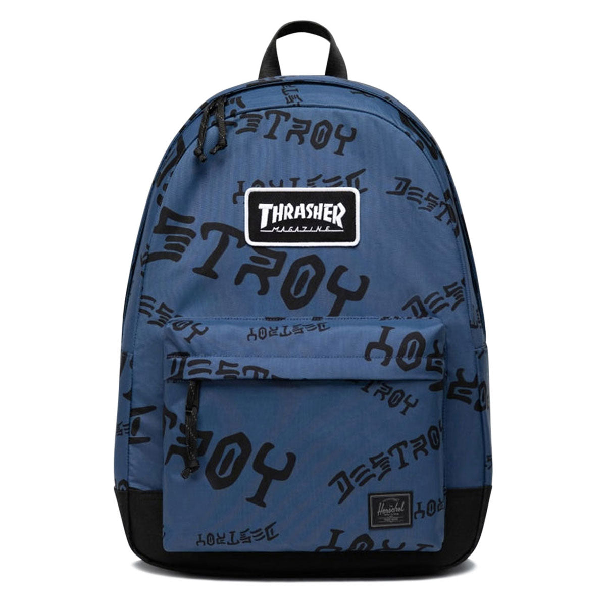 Herschel Supply x Thrasher Classic XL Nylon Backpack - Oceana/Dark Navy Destroy image 1