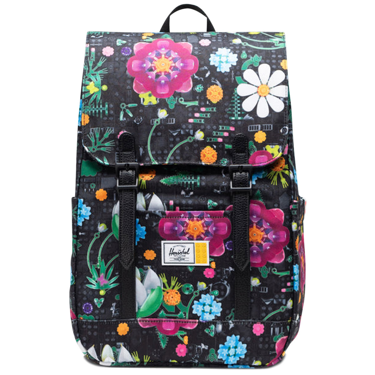 Herschel Supply x LEGO Retreat Small Backpack - HSC LEGO Botanical Floral Black image 1
