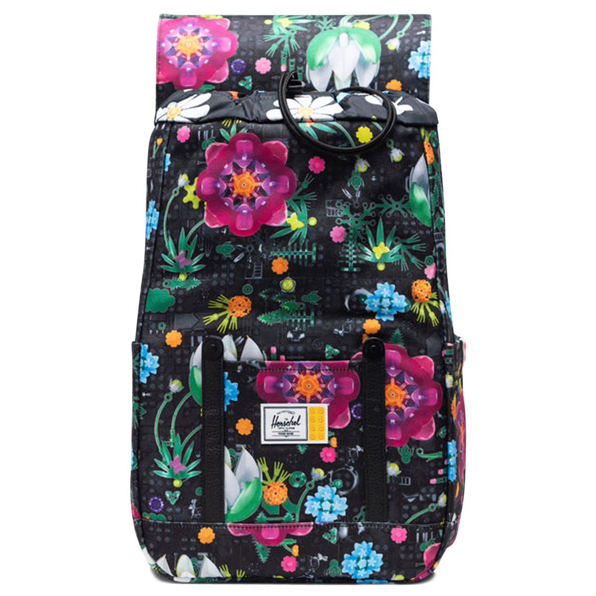 Herschel Supply x LEGO Retreat Small Backpack - HSC LEGO Botanical Floral Black image 2