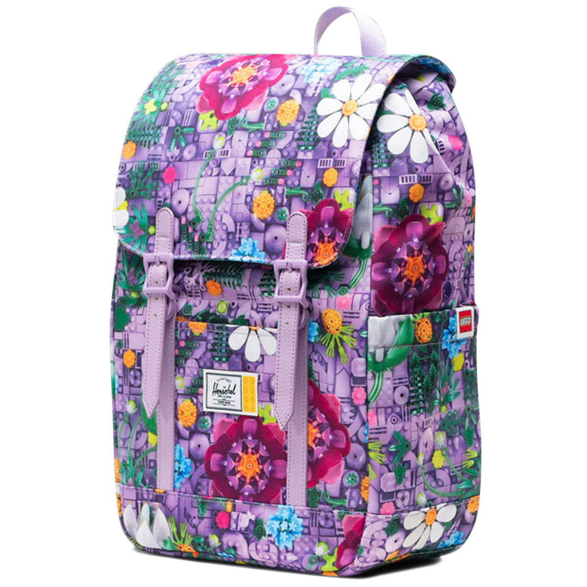 Herschel Supply x LEGO Retreat Small Backpack - HSC LEGO Botanical Floral Lavender image 3