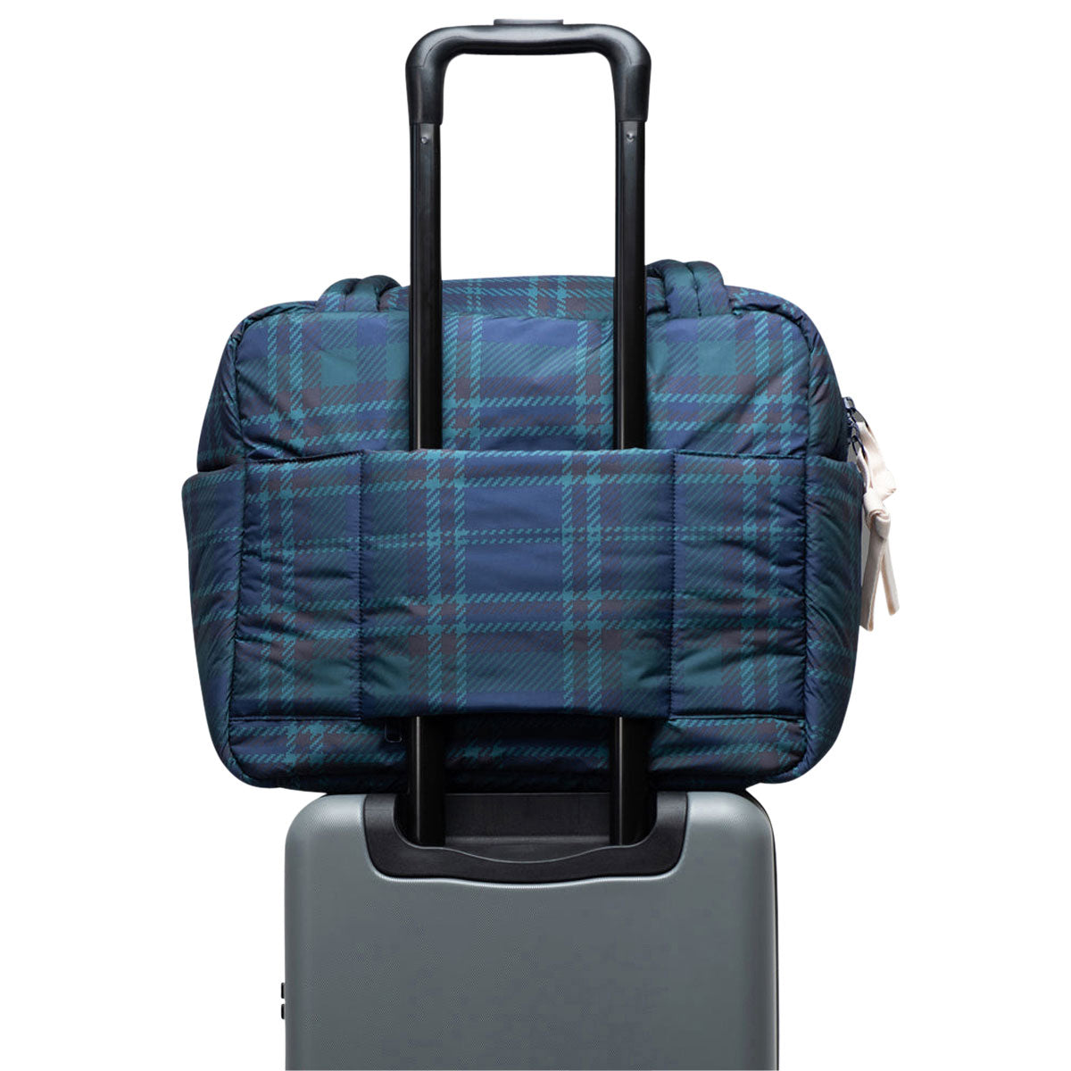 Herschel Supply Cloudform Duffle Bag - Tartan Plaid Black Iris image 4