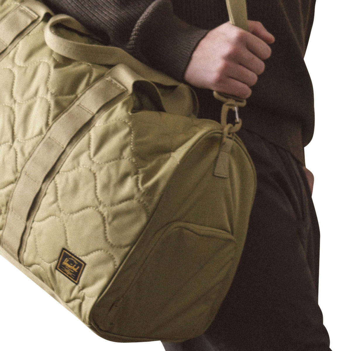 Herschel Supply Novel Quilted Capsule Duffle Bag - Khaki Tonal image 4